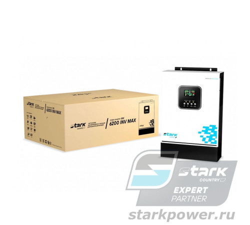 ИБП STARK COUNTRY 6200 INV MAX - инвертор 3000 Вт с MPPT-контроллером ИБП STARK COUNTRY 6200 INV MAX - инвертор 3000 Вт с MPPT-контроллером