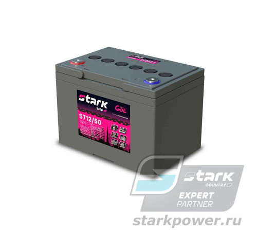 STARK S712/50 - гелевая аккумуляторная батарея 12В / 50Ач STARK S712/50 - гелевая аккумуляторная батарея 12В / 50Ач