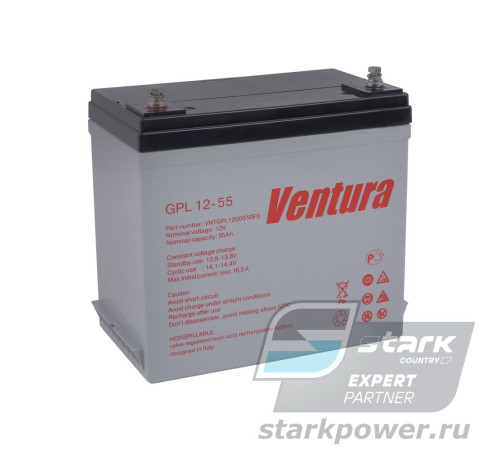 VENTURA GPL 12-55 - аккумуляторная батарея 12В / 55Ач