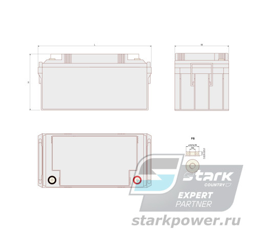 VENTURA GPL 12-65 - аккумуляторная батарея 12В / 65Ач